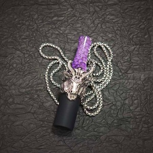 En gros Embouts de chicha en métal en forme de tête d'animal 3D personnalisés, Collier - Product Image 1