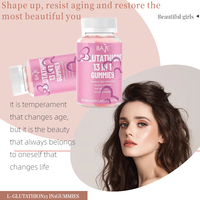 Gommes OEM personnalisées pour glutathions Gommes au collagène blanchissant et phosphorescent