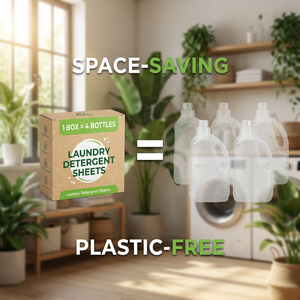 Hojas de Jabón para Lavandería Nuohui Zero Waste, No Tóxicas, Suaves para Piel Sensible, Aroma a Melocotón, Tiras de Lavandería Biodegradables - Product Image 4