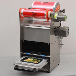 Machine de scellage semi-automatique pour boîtes à lunch, scelleuse commerciale pour barquettes alimentaires à emporter - Product Image 4