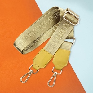 Wholesale Polyester Webbing Adjustable Crossbody Gold Accessoires Chain Purse <b>Handbag</b> Customised Bag <b>Straps</b> - Product Image 5