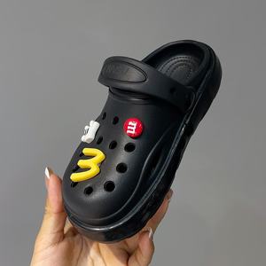 Sandal taman bercahaya hitam luar ruangan serbaguna anak-anak Musim Panas <span class=keywords><strong>2025</strong></span> untuk anak perempuan desain trendi gaya baru - Product Image 3