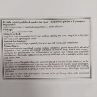 Sérum Réparateur Visage en Poudre d'Oligopeptides Lyophilisés, Traitement Anti-Acné, Élimine les Marques d'Acné, Anti-Rides, Kit de Soins de la Peau Gz