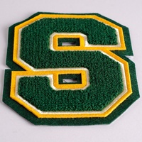 Vente en gros, pas de commande Minimum, Patch de broderie de lettre S Chenille