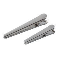 Clips de fermeture hermétiques en acier inoxydable robuste à dents pour sacs de collations, de café et de chips