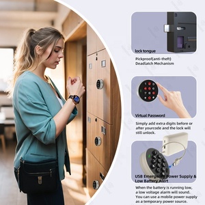 Ngăn kéo kỹ thuật số Keyless Ổ Khóa điện tử phòng tập thể dục tủ khóa Thông tư kết hợp NFC RFID tủ an toàn số khóa Tủ thông minh - Product Image 3