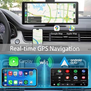 10.26 \ "4K 360 rotasyon kablosuz Carplay ekran 1080p GPS navigasyon Dash kamera ayna bağlantı ses kontrolü FM uydu radyo araba - Product Image 3