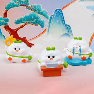 Yu Mo Happy Duck Blind Box Resin Figurines 6pcs Set Cute Animal Crossing Collectible Toys Desktop Ornaments Gift - Product Image 3