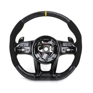 Volante Deportivo de Fibra de Carbono Forjado Personalizado con Alcántara para Benz Clase A W221 AMG W177 W212 W222 <span class=keywords><strong>W213</strong></span> W205 W176 W166 W167 - Product Image 1
