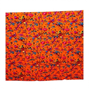 Whole Lot Handmade <b>Stitching</b> Eco-Friendly Vintage Kantha spread Floral Printed Reversible Long Cotton Blanket for Home - Product Image 1