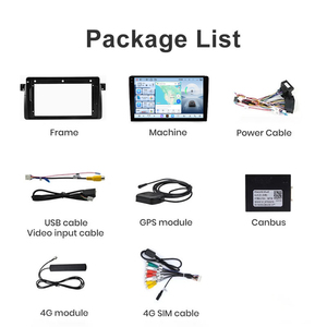 <span class=keywords><strong>Autoradio</strong></span> <span class=keywords><strong>2</strong></span> <span class=keywords><strong>Din</strong></span> avec écran tactile, 8 cœurs, 4G+WIFI, Android Carplay, navigation GPS, fonction caméra 360° pour <span class=keywords><strong>BMW</strong></span> <span class=keywords><strong>E46</strong></span> Série 3 1998-2006 - Product Image 2
