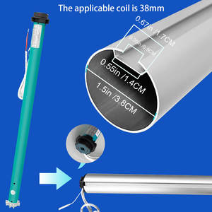 Système de moteur motorisé intelligent WiFi alimenté par batterie SZMYQ 25 mm, capacité de charge sécurisée de 10 kg, stores et volets intérieurs, contrôle par application Alexa - Product Image 4