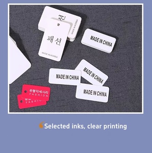 Chất Lượng Cao Sang Trọng Tùy Chỉnh In Treo Thẻ Bán Buôn Giấy Đu Quần Áo Thẻ Giá Cả Cạnh Tranh Cho Tùy Chỉnh Nhãn - Product Image 5