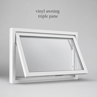 Ventana de Toldo de Vinilo Personalizada con Triple Cristal Templado para Viviendas Residenciales en EE. UU., Verificada para su Eficiencia Energética