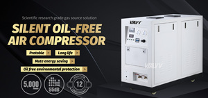 เครื่องอัดอากาศแบบไร้น้ำมัน เงียบพิเศษ 1100W 8-120 ลิตร เครื่องอัดอากาศเสียงเบา สำหรับเครื่องช่วยหายใจทางการแพทย์และเครื่องผลิตออกซิเจน พร้อมใบรับรอง CE - Product Image 5