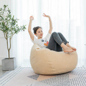 어린이와 성인을 위한 퍼플 빈백 레이지 소파 라운저 시트 퍼프 아웃도어 빈백 소파 의자 - Product Image 6