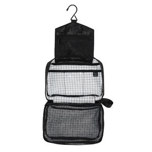 Bolsa de Aseo Cuadrada de Tres Capas, Portátil, Negra, Inspirada en Tyvek, de PVC, Impermeable, con Cierre, Ecológica, para Viajes y Joyería, Marca Senrong - Product Image 2
