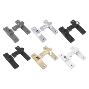 No Drill Door <b>Lock</b> For Sliding Bathroom Bedroom Doors Zinc Alloy Minimalist Design Easy Installation <b>Latch</b> Type A Pin - Product Image 1