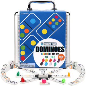 <span class=keywords><strong>Jeu</strong></span> <span class=keywords><strong>de</strong></span> <span class=keywords><strong>dominos</strong></span> <span class=keywords><strong>de</strong></span> <span class=keywords><strong>train</strong></span> mexicain <span class=keywords><strong>jeu</strong></span> <span class=keywords><strong>de</strong></span> société <span class=keywords><strong>de</strong></span> tuiles dans des jeux <span class=keywords><strong>de</strong></span> mallette <span class=keywords><strong>de</strong></span> transport en aluminium avec des trains colorés pour adultes et enfants <span class=keywords><strong>jeu</strong></span> <span class=keywords><strong>de</strong></span> famille - Product Image 2
