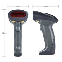 Lector de Códigos de Barras Industrial de Venta Directa de Fábrica, Almacenamiento Offline de 300K, Inalámbrico de 433Mhz, Escáner de Códigos de Barras 2D Resistente
