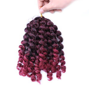 Jamaïcain Bounce Crochet Cheveux 12 Pouces Bouclés Crochet Tresses Cheveux Pour Les Femmes Noires Extension de Cheveux - Product Image 3