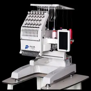 FUJA High Quality Home Use Single Head Computerized Embroidery Machine for Hat Sock T-shirt Embroidery