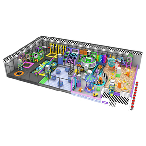 Equipo de Juegos Interior Personalizado, Centro de Juegos Suaves Comercial con Parque de Trampolines, Piscina de Pelotas y Circuito Ninja <span class=keywords><strong>para</strong></span> Centros Comerciales - Product Image 1