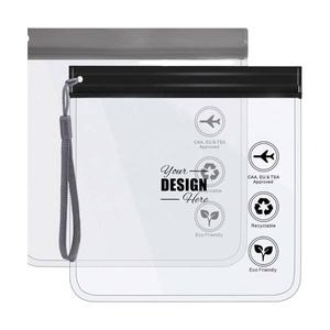 Bolsa de Aseo Transparente Aprobada por la TSA, a Prueba de Fugas y Agua, Tamaño Cuarto de Galón, Organizador de Viaje para Líquidos, Regalo Promocional - Product Image 1
