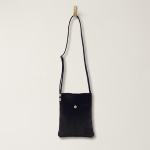 <b>Black</b> Crossbody Shoulder <b>Bag</b> with Single Button Strap Minimalist Design for Daily Use - Product Image 2
