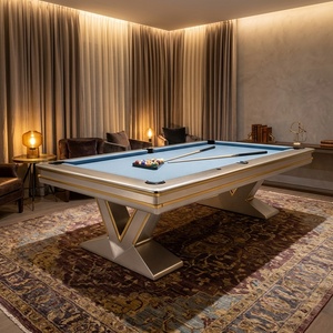 Nouvelle table de <span class=keywords><strong>billard</strong></span> de luxe sur mesure, design haut de gamme, moderne, pour l'intérieur, convertible - Product Image 2
