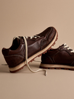 Chaussures décontractées en cuir de cheval vieilli lavé, fabriquées en Chine, semelle antidérapante résistante à l'usure, baskets confortables pour hommes, design de créateur