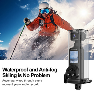 กล้องแอคชั่นดิจิตอล 4K รุ่น K2 บันทึกวิดีโอด้วยคลิกเดียว บันทึกภาพวิดีโอมุมกว้าง 270 องศา เชื่อมต่อ Wifi แบตเตอรี่ขนาดใหญ่ 1000mAh กล้องสำหรับใช้งานกลางแจ้ง - Product Image 3