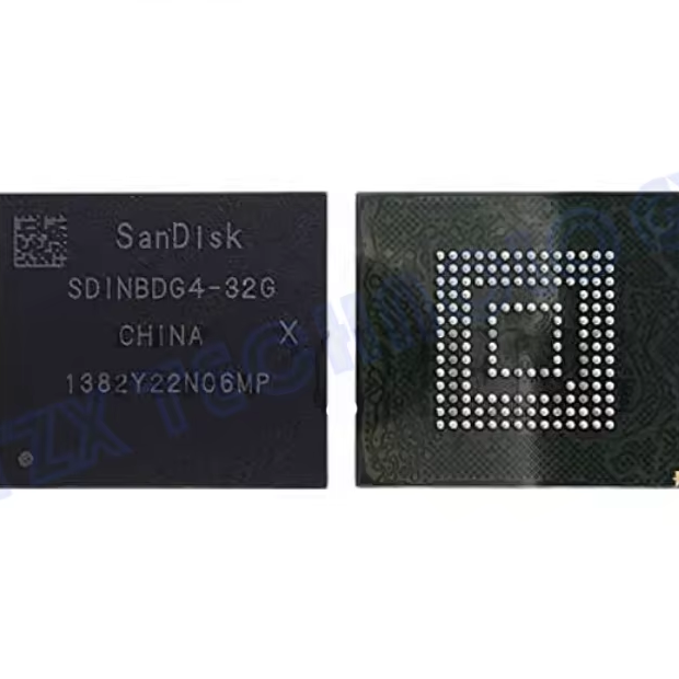 New and Original SDINBDG4-16G SDINBDG4-16G-XI1 SDIN Series Memory IC 16GB EMMC 5.1 NAND Flash BGA153 Integrated Circuit