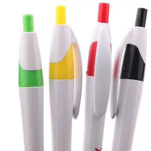 Тонкая белая пластиковая самая дешевая шариковая ручка с высококачественной пластиковой ручкой для рекламного подарка