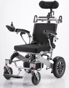 Kursi Roda Listrik Lipat Paduan Aluminium Terlaris Dilengkapi dengan Kursi Roda Portabel Profesional dan Teknis
