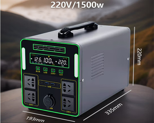 สถานีพลังงานสำรองแบบพกพา ชาร์จเร็ว 2500W 2400W แบตเตอรี่โซลาร์ Lifepo4 2000Wh HIthium 2KWh เครื่องกำเนิดพลังงานแสงอาทิตย์สำหรับบ้าน ระบบกักเก็บพลังงาน - Product Image 1