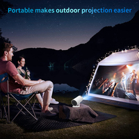 Projecteur HiFi portable mini cinéma HY300 avec haut-parleur intégré LED 720P, Android 11, WiFi 6.0 double bande, BT5.0, 150 ANSI, 4K