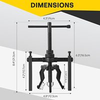 Kit d'extracteurs de roulements intérieurs à 3 mors, extracteur de roulements aveugles, extracteur de bagues et d'engrenages, extracteur de roulements de roue, extracteur d'engrenages pilotes