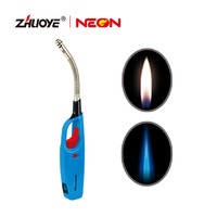 Vente en gros, coupe-vent, torche à Jet, gaz rechargeable, pistolet à bougie électronique, briquet de cuisine, Bbq