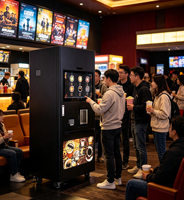 Distributeur automatique de café commercial 2026 avec paiement par QR code, carte et espèces – Machine intelligente pour café frais