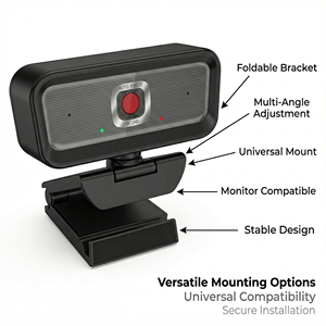 Cámara Web JWC028 4K con Micrófono y Altavoz Integrados, Sensor de Imagen Gran Angular para Videoconferencias y Llamadas de Video - Product Image 5