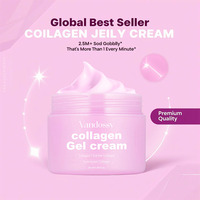 Crème gelée au collagène Niacinamide Collagène hydrolysé lyophilisé stimule l'hydratation de la barrière cutanée donne une peau d'apparence plus ferme