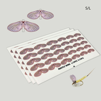 Ailes d'insectes réalistes pré-coupées, ailes de moucherons, accessoires de pêche