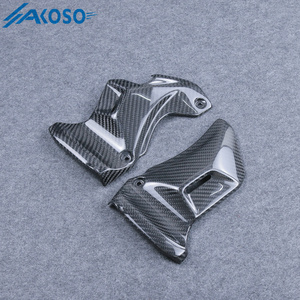 AKOSO 3K fibra de carbono seca motocicleta carenado marco delantero cubre paneles laterales barra de dirección cubierta lateral para <span class=keywords><strong>Kawasaki</strong></span> <span class=keywords><strong>Z900RS</strong></span> - Product Image 5
