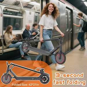Foldable 350W <strong>Electric</strong> <strong>Scooter</strong> with Seat Adults 8.5 Inch Solid Tire E-<strong>Scooter</strong> with VICONT App Germany Stock Now - Product Image 5