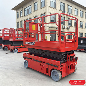 Plateforme élévatrice mobile électrique autopropulsée à ciseaux 6m-<span class=keywords><strong>14m</strong></span>, élévateur de personnel Rong Yu JT-GZ0406, capacité 80-1000kg - Product Image 2