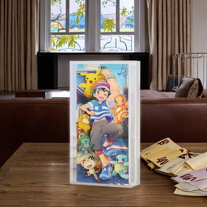 3D Acrylic giấy nghệ thuật thẻ gạch cho trẻ em trang trí phòng giá bán buôn sáng tạo diy phổ biến Anime mù hộp - Product Image 3