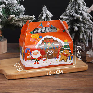 Caja de papel portátil para Cup Cake / Muffin / Candy / Cookies / Christmas Eve Apples 16,3*9*8,4 cm - Product Image 5