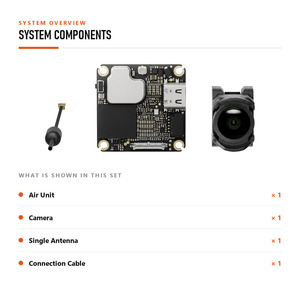 Module de transmission vidéo numérique FPV O4 Wide Air Unit avec capteur CMOS 1/2 pouce, caméra 4K/60fps pour les constructeurs de drones micro FPV - Product Image 2