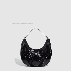 Sac à main d'été haut de gamme pour femme, tendance transfrontalière, texture croissant, fermeture éclair, rivets, sac à bandoulière sous le bras pour femme Tanjing - Product Image 6